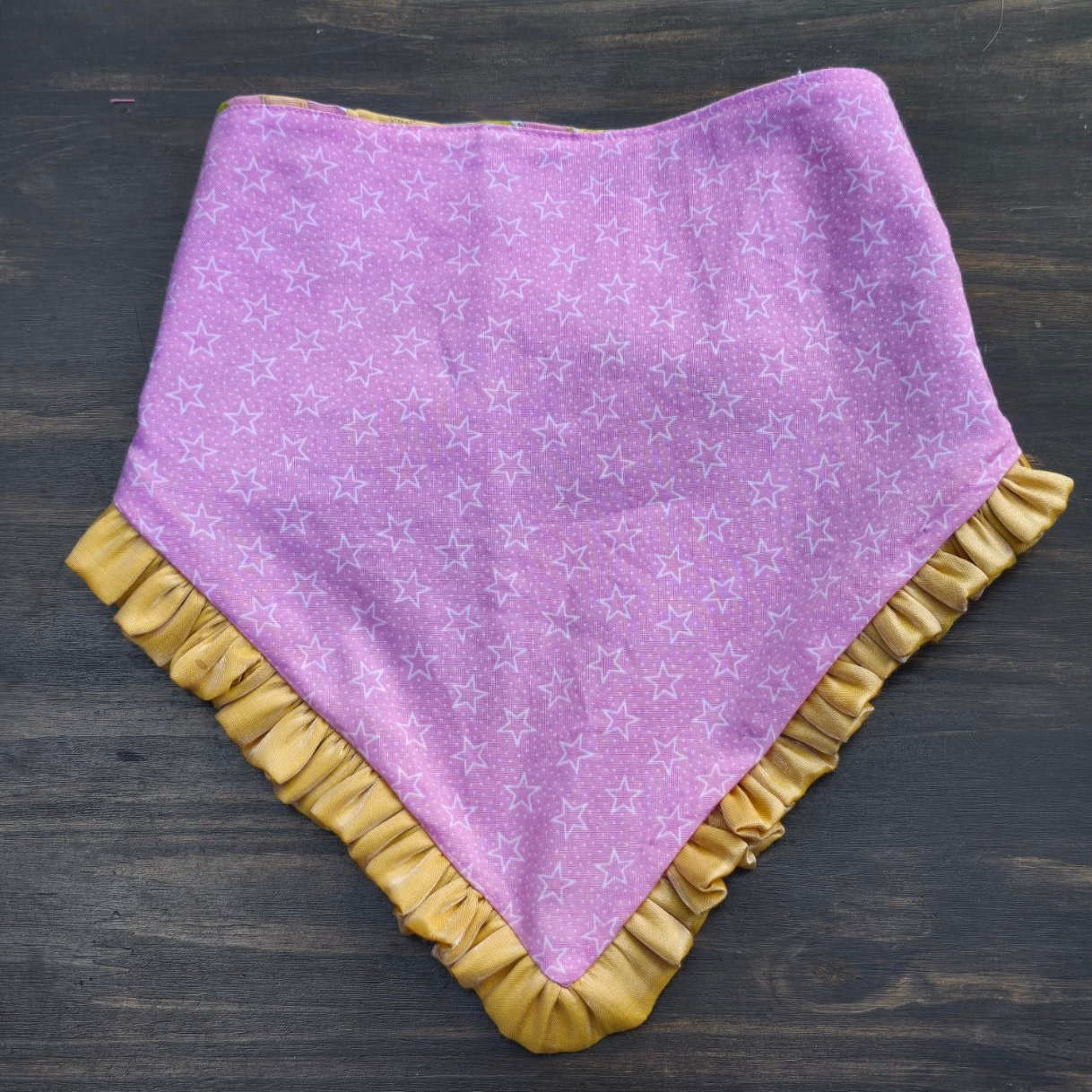 Dolly's Stars and Flowers Ruffle bandana