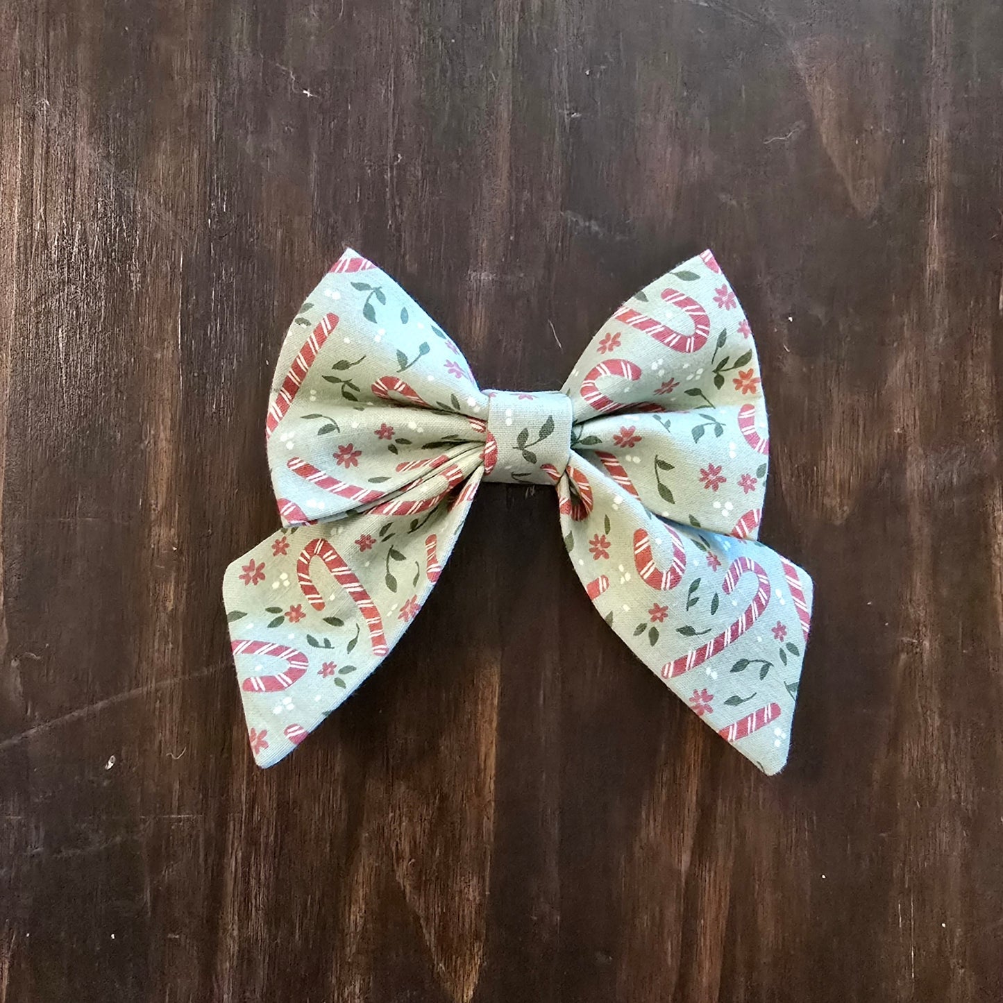 Candy Cane Sailor Bow