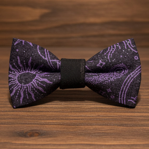 Purple Space Bow Tie