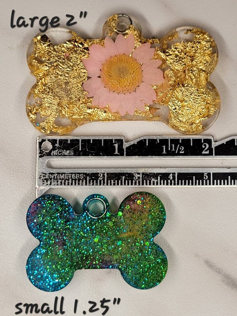 Christmas Glitter Personalized Dog Tag