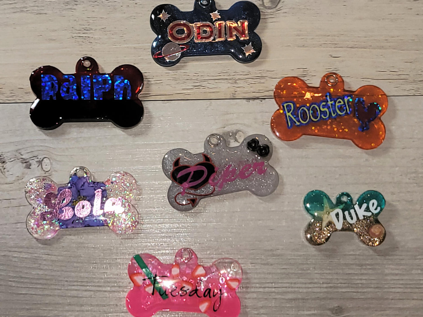 design your own resin dog tag