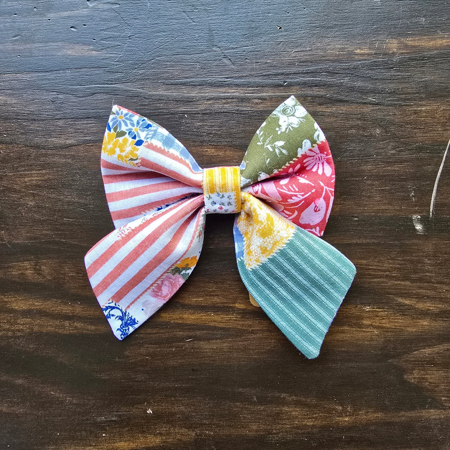 Patchwork Sailor Bow