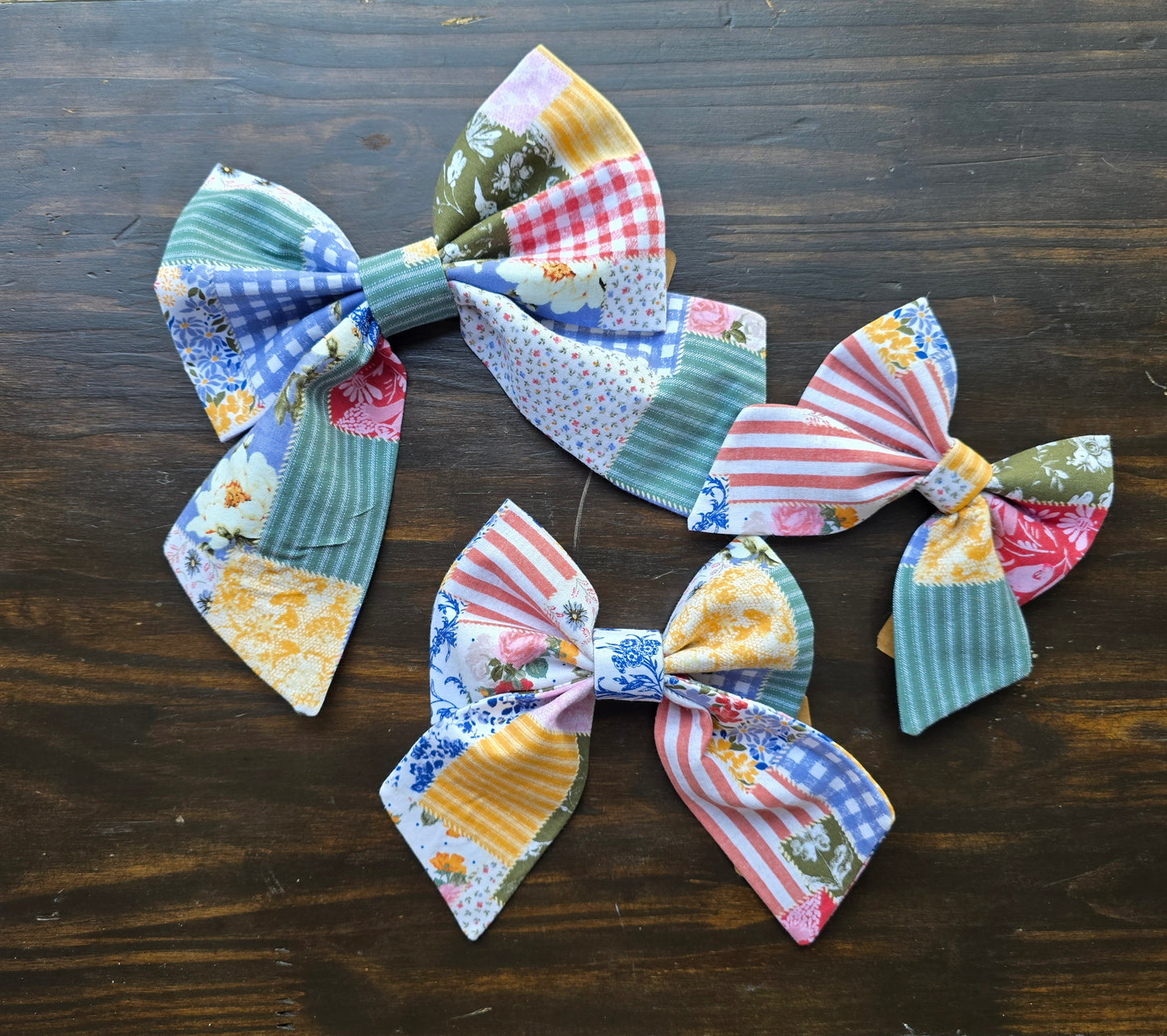 Patchwork Sailor Bow