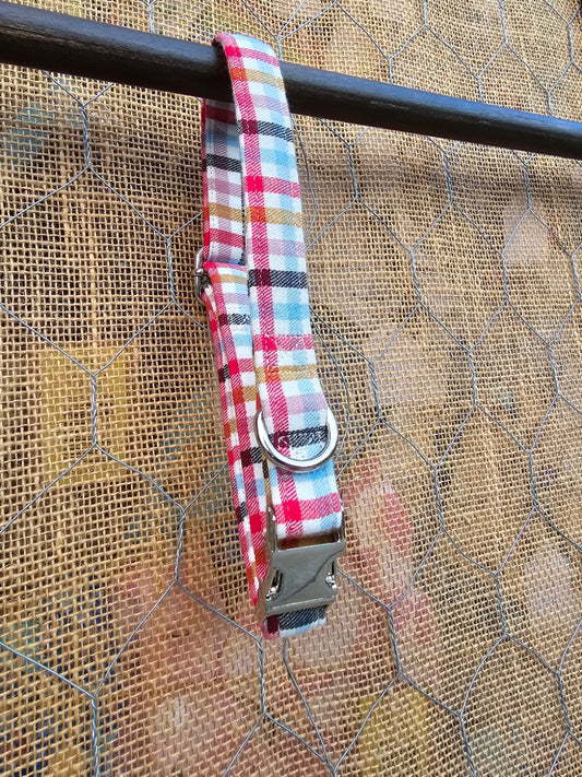 Multi Plaid Collar