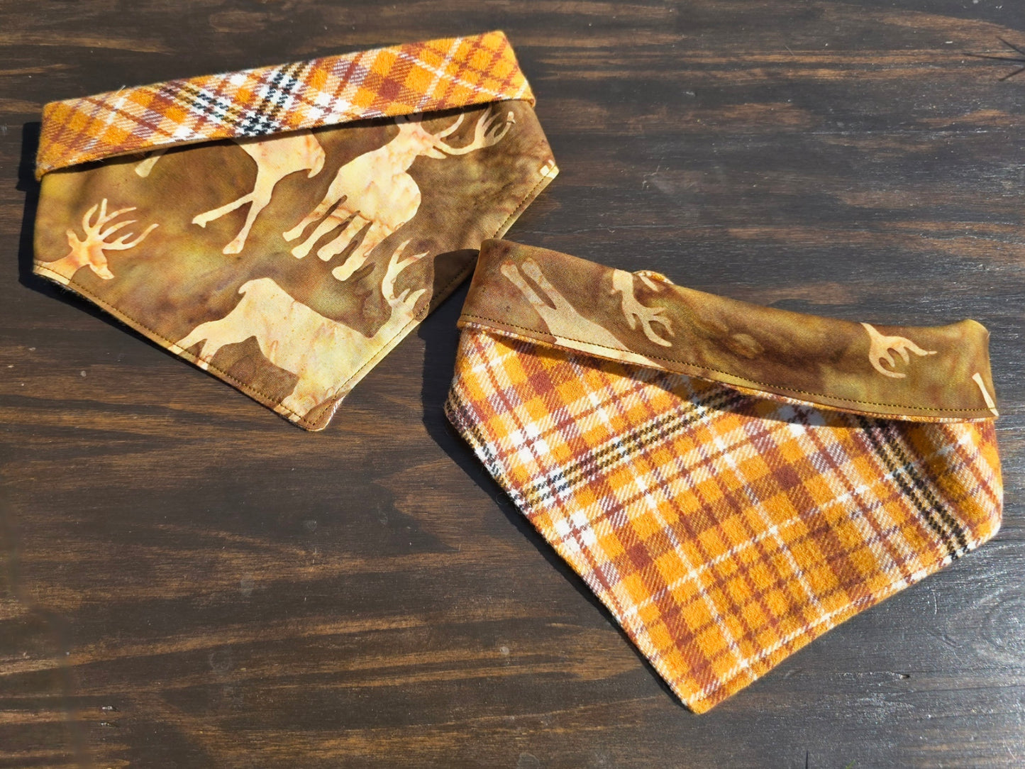 Flannel Deer Bandana