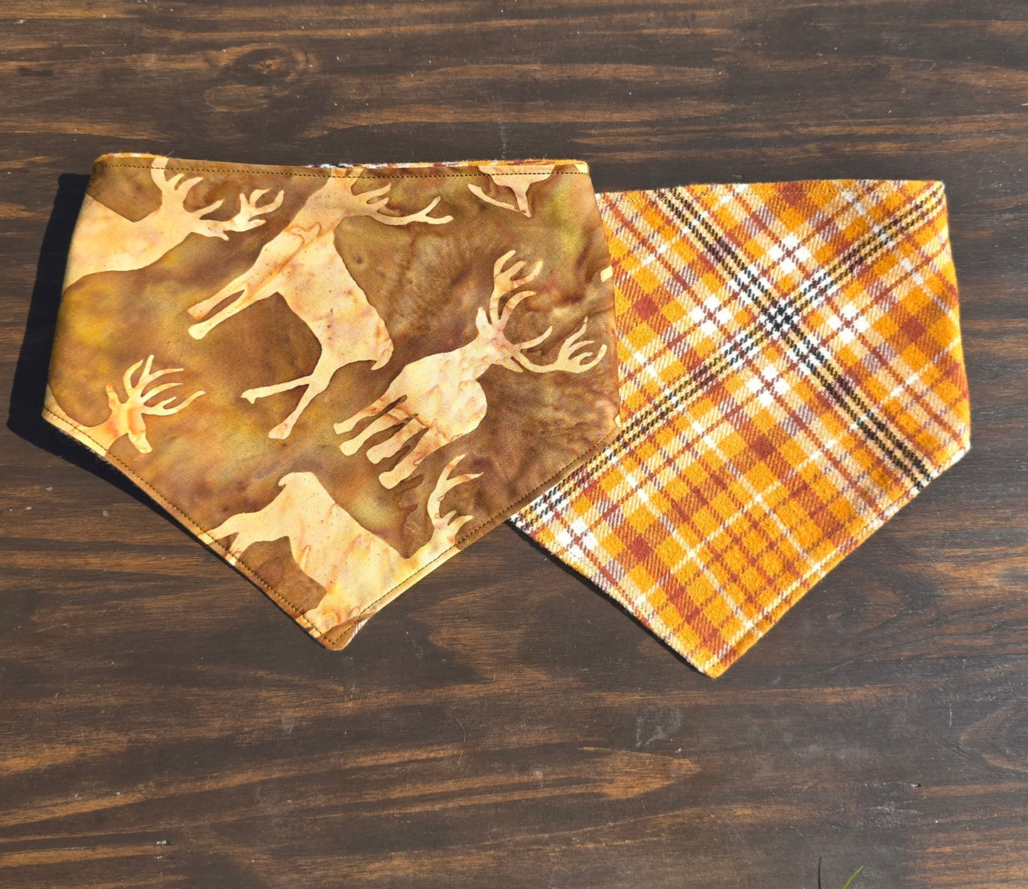 Flannel Deer Bandana