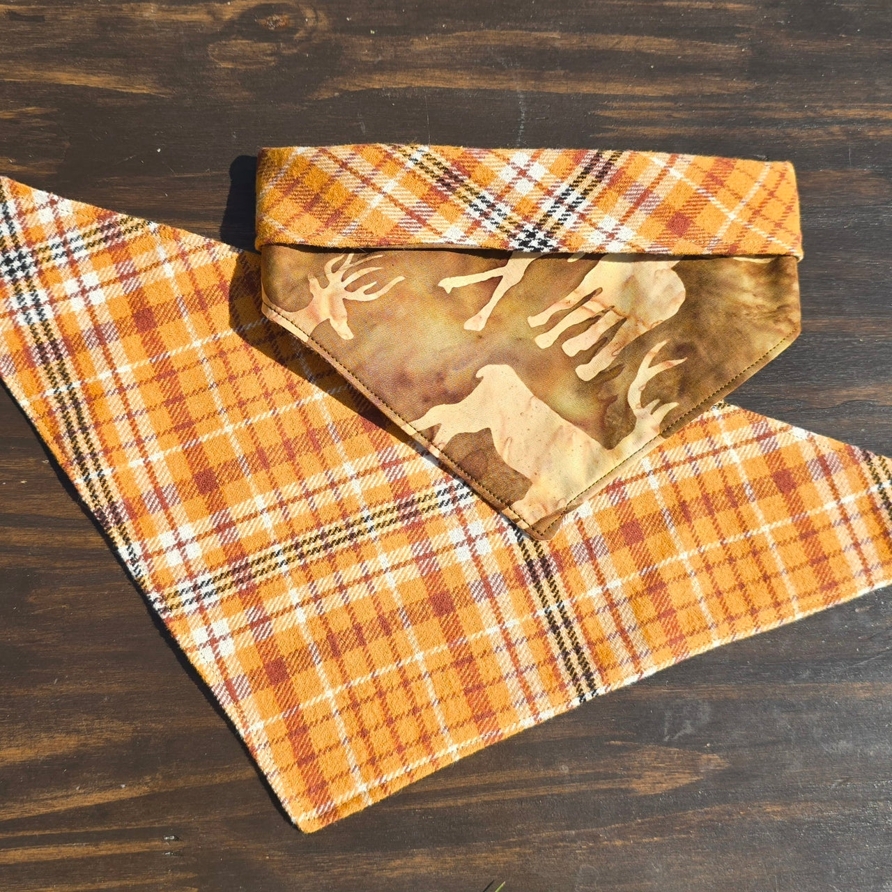 Flannel Deer Bandana