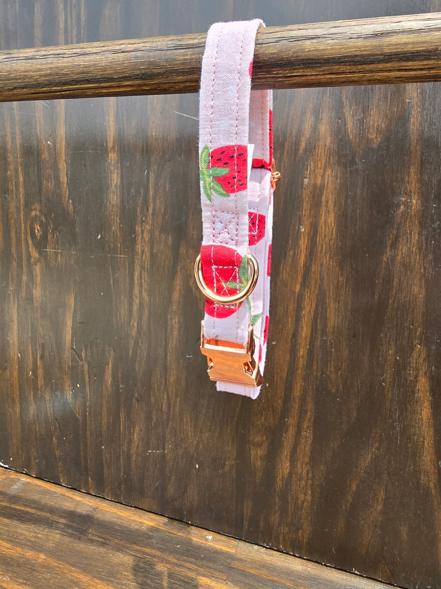 Strawberry Fields Dog Collar