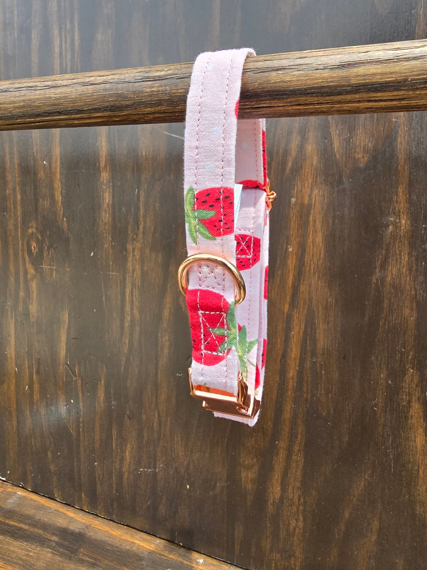 Strawberry Fields Dog Collar