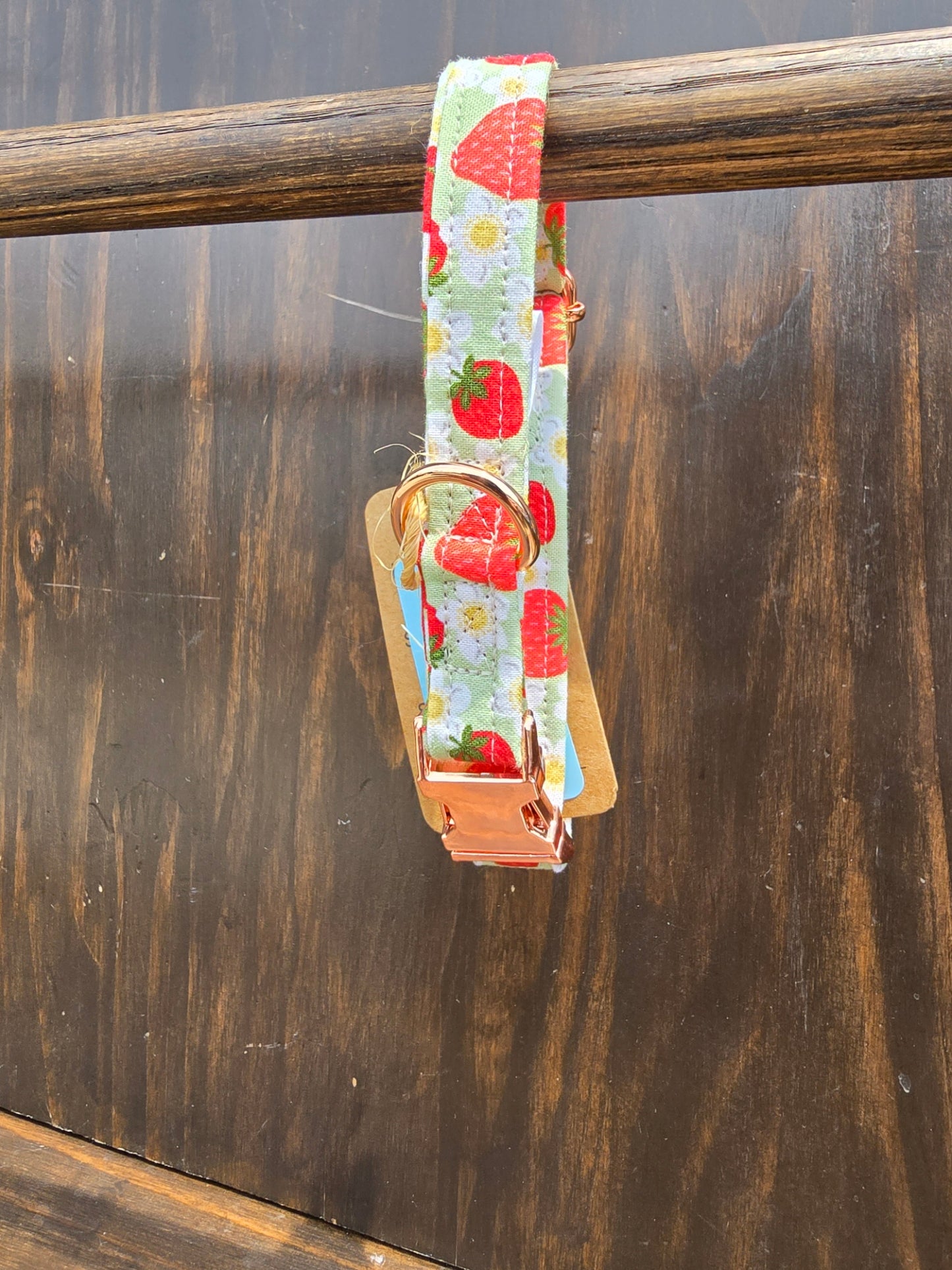 Strawberry Blossom Dog Collar