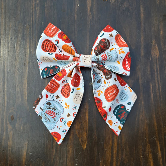 Pumpkin Sailor Bow