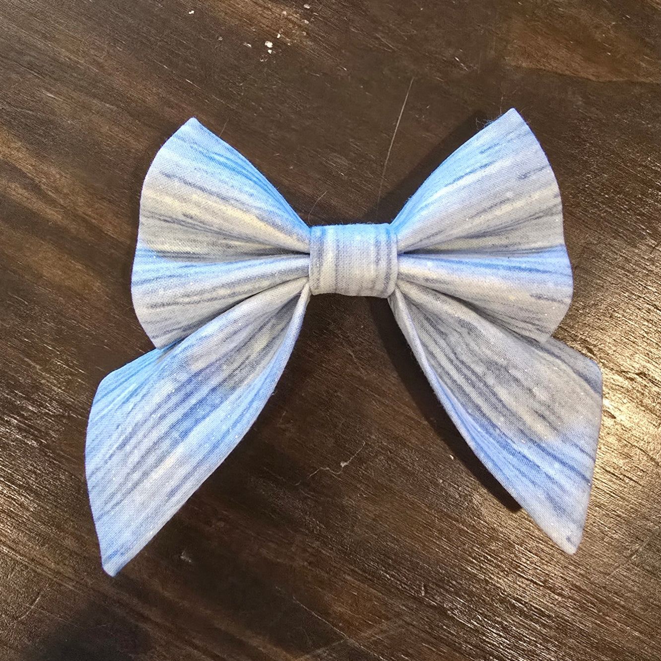 Blue Sparkle Sailor Bow