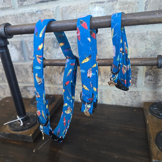 Blue Fishing Lures Collar