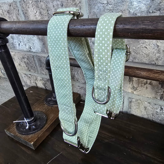 Green Polka Dot Collar