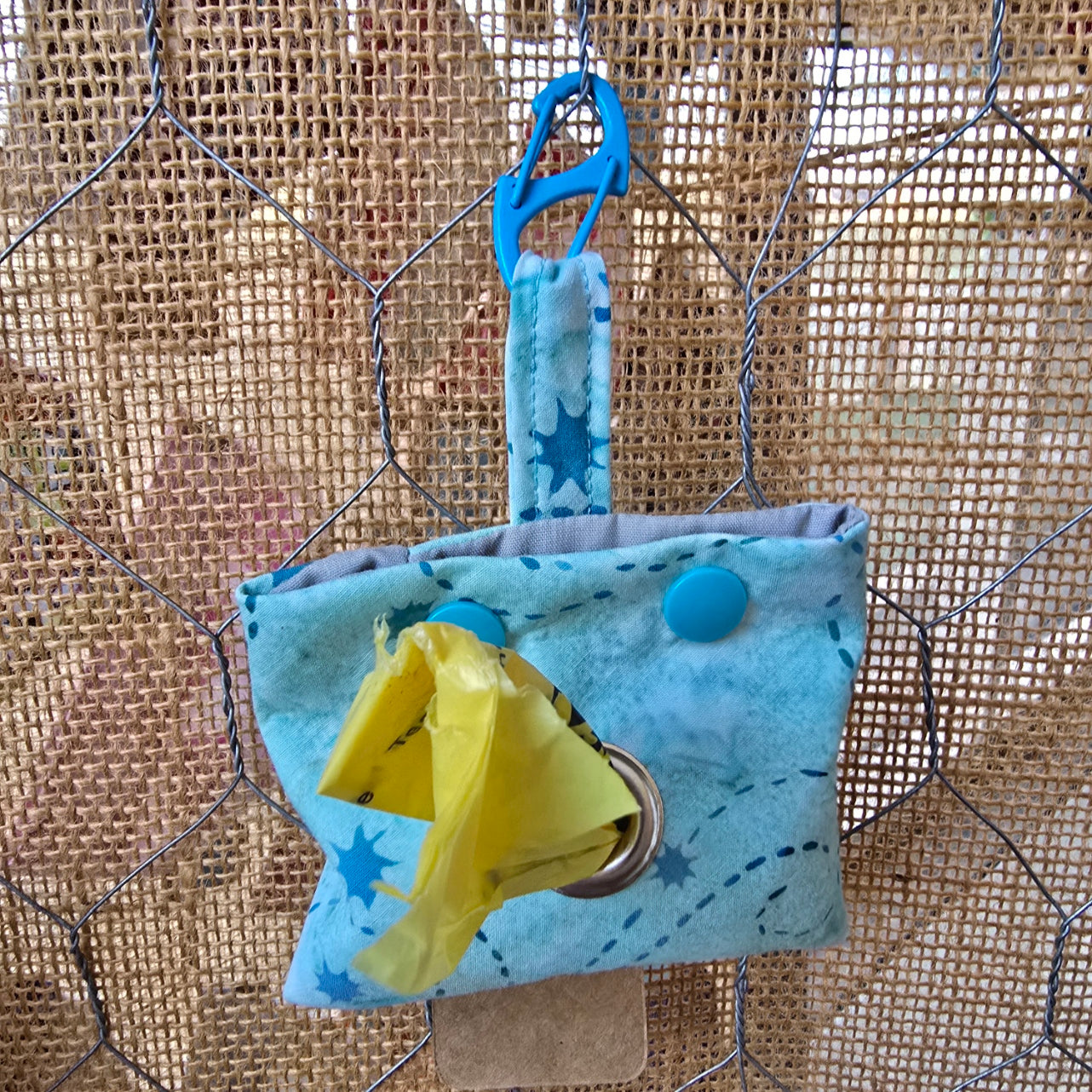 Aqua Starburst Poop Bag