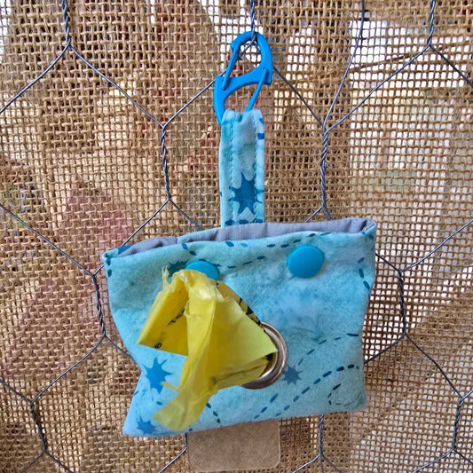 Aqua Starburst Poop Bag