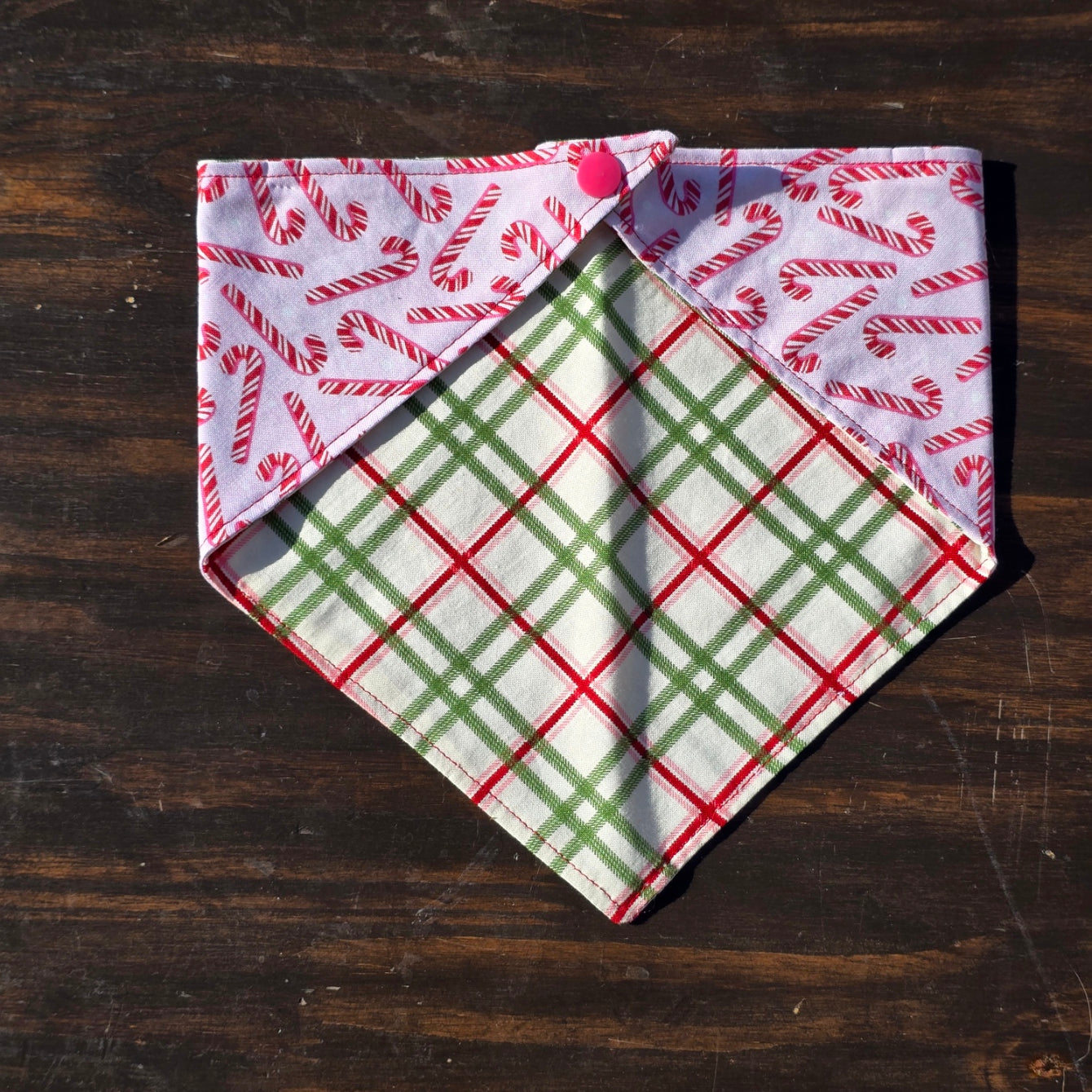 Pink Candy Cane Plaid