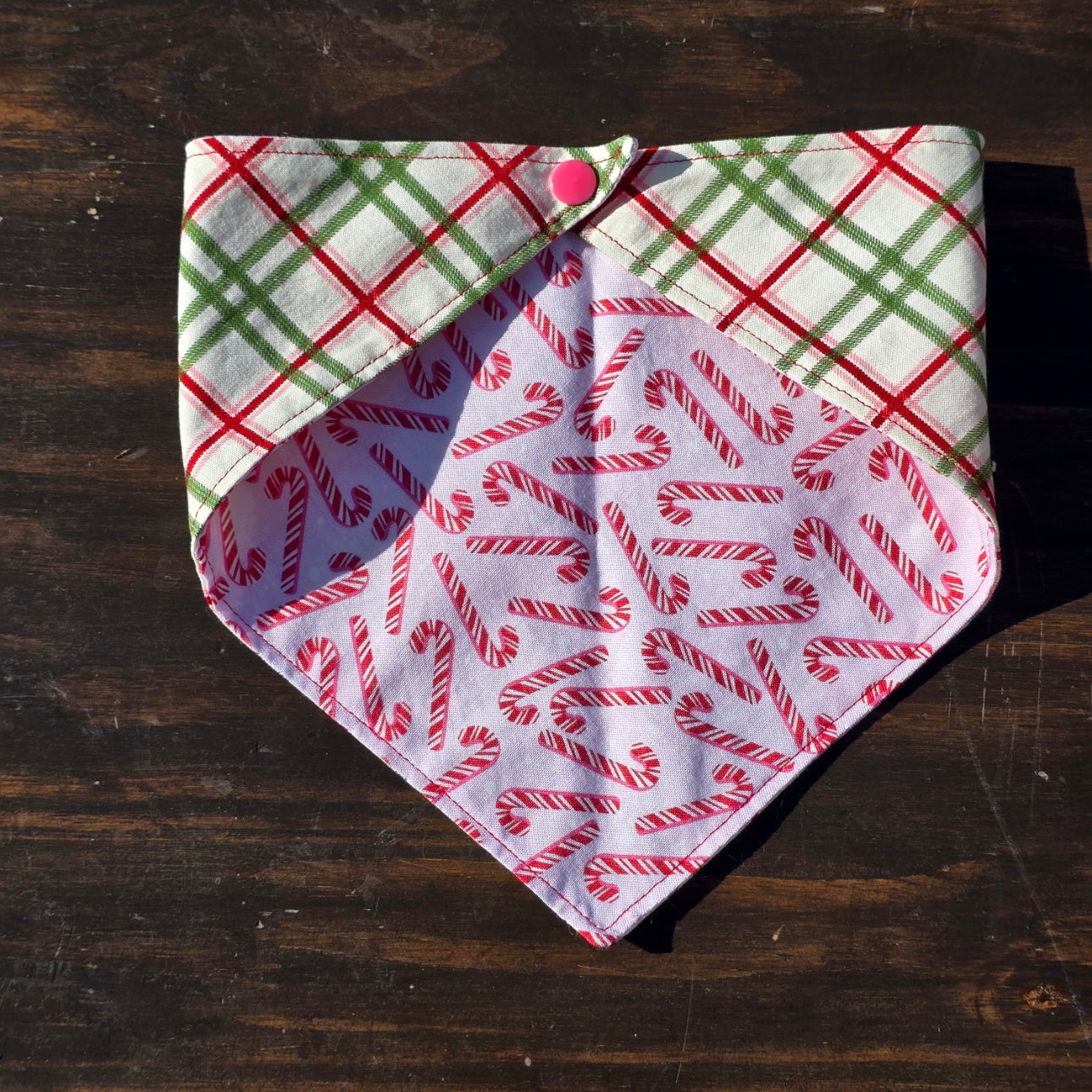 Pink Candy Cane Plaid