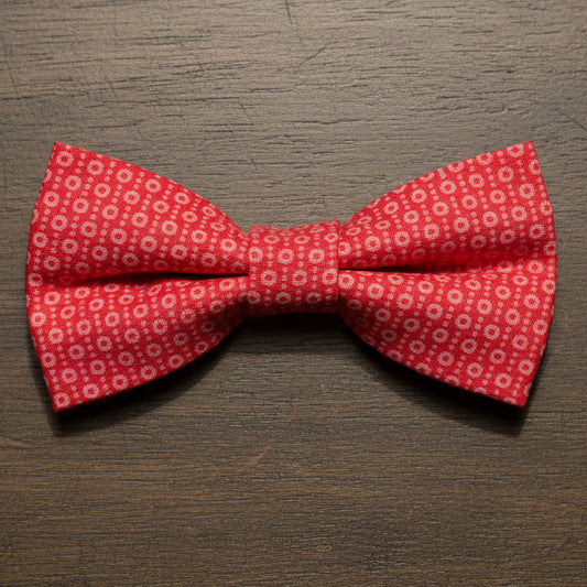 Salmon Dots Bow Tie