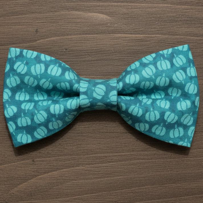 Teal Pumpkin Bow Tie