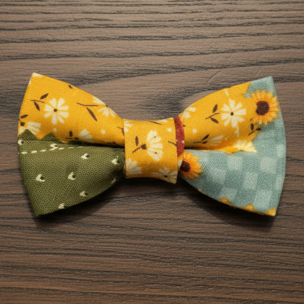 Fall Patchwork Bow Tie