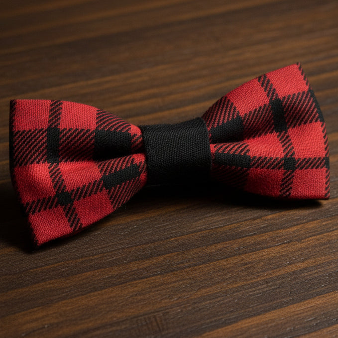 Buffalo Plaid Bow Tie