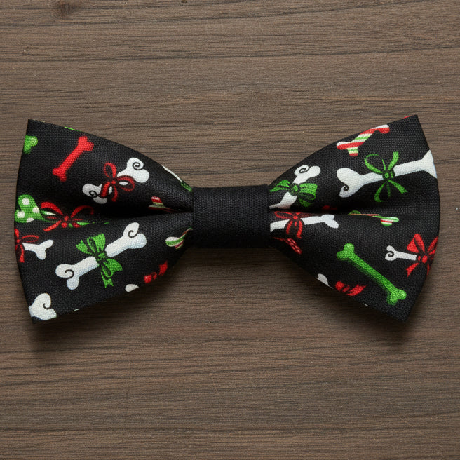 Christmas Bones Bow Tie