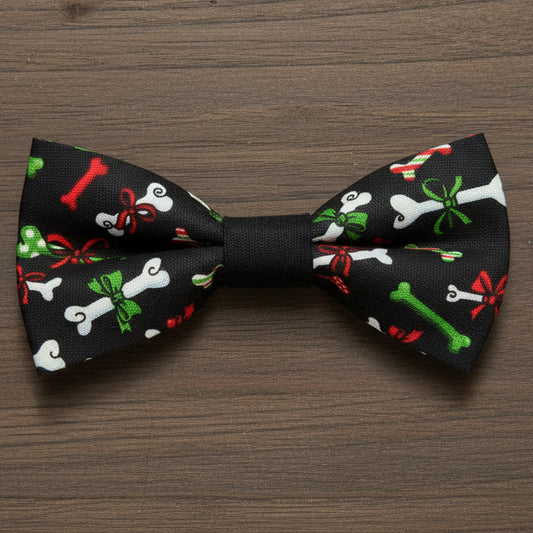 Christmas Bones Bow Tie