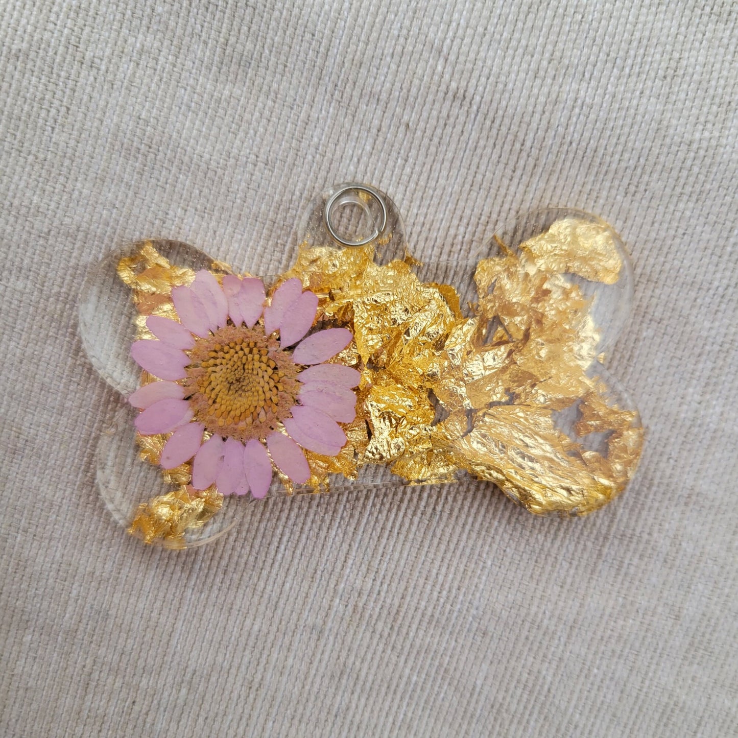 Precious flower dog tag