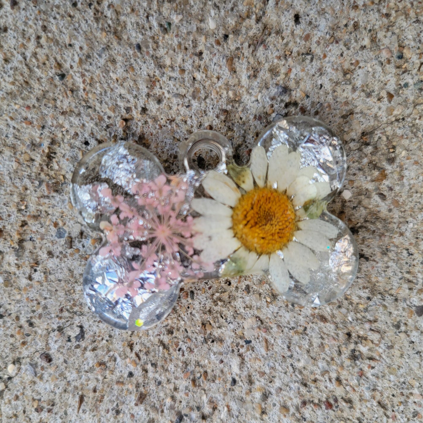 Precious flower dog tag