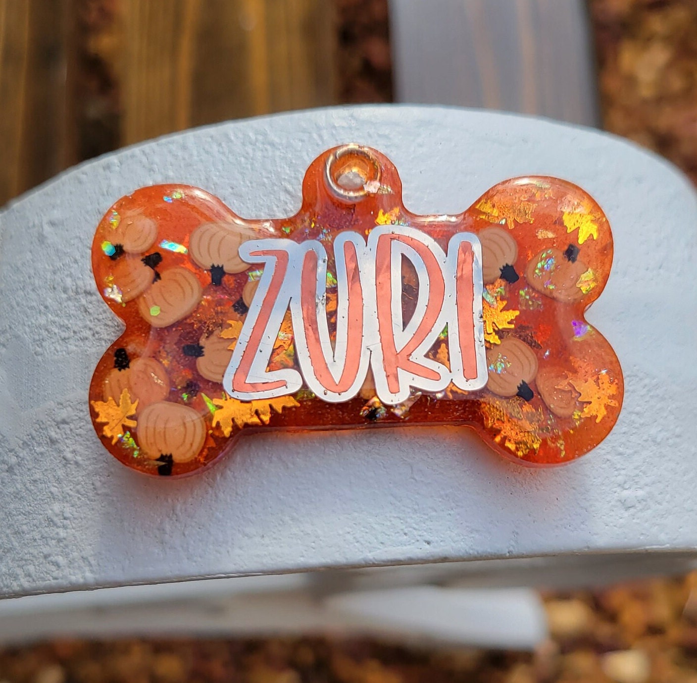 Personalized Fall Dog Tag