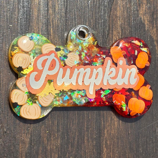 Personalized Fall Dog Tag