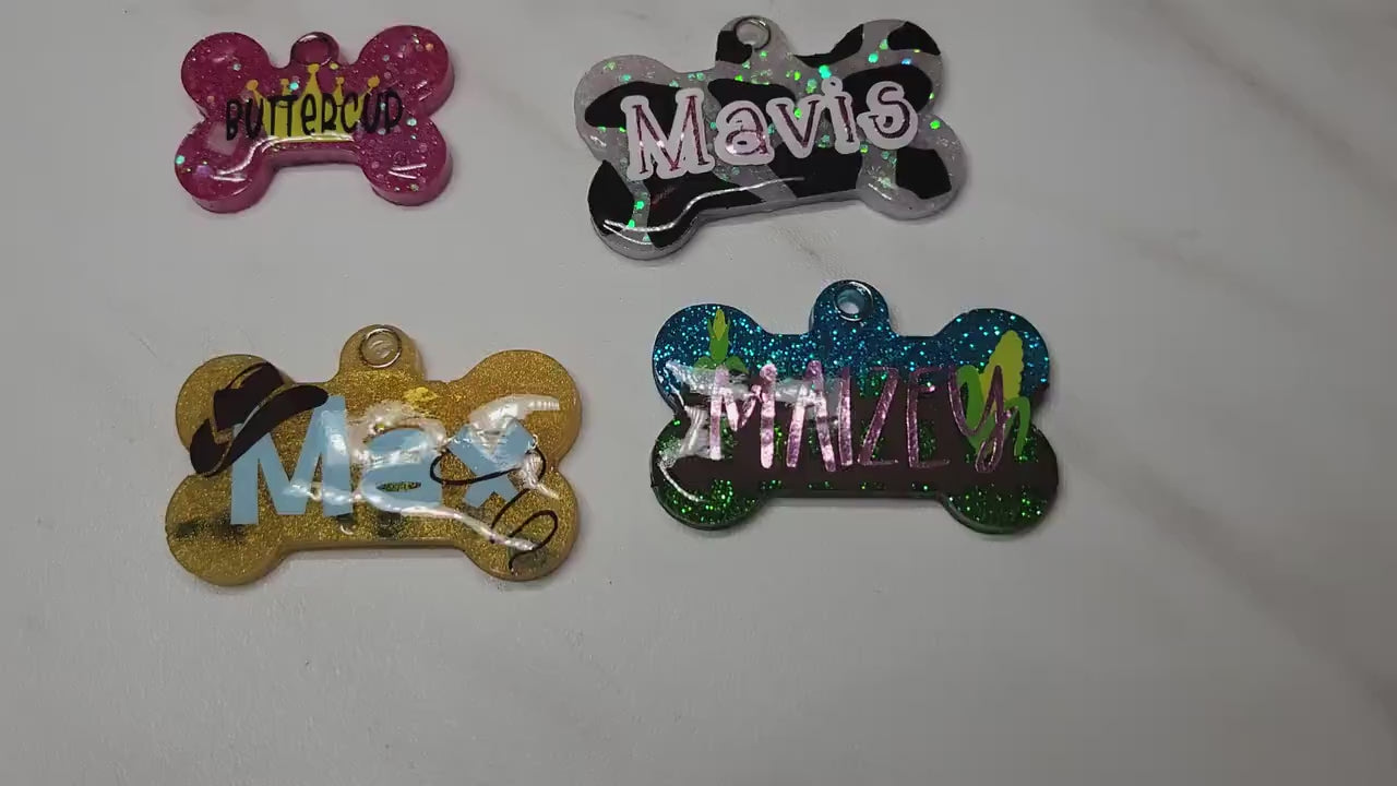 design your own resin dog tag